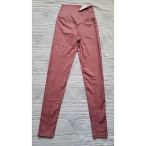 Offline by Aerie Rose Pink Textured High Waisted Leggings Activewear Pants XS